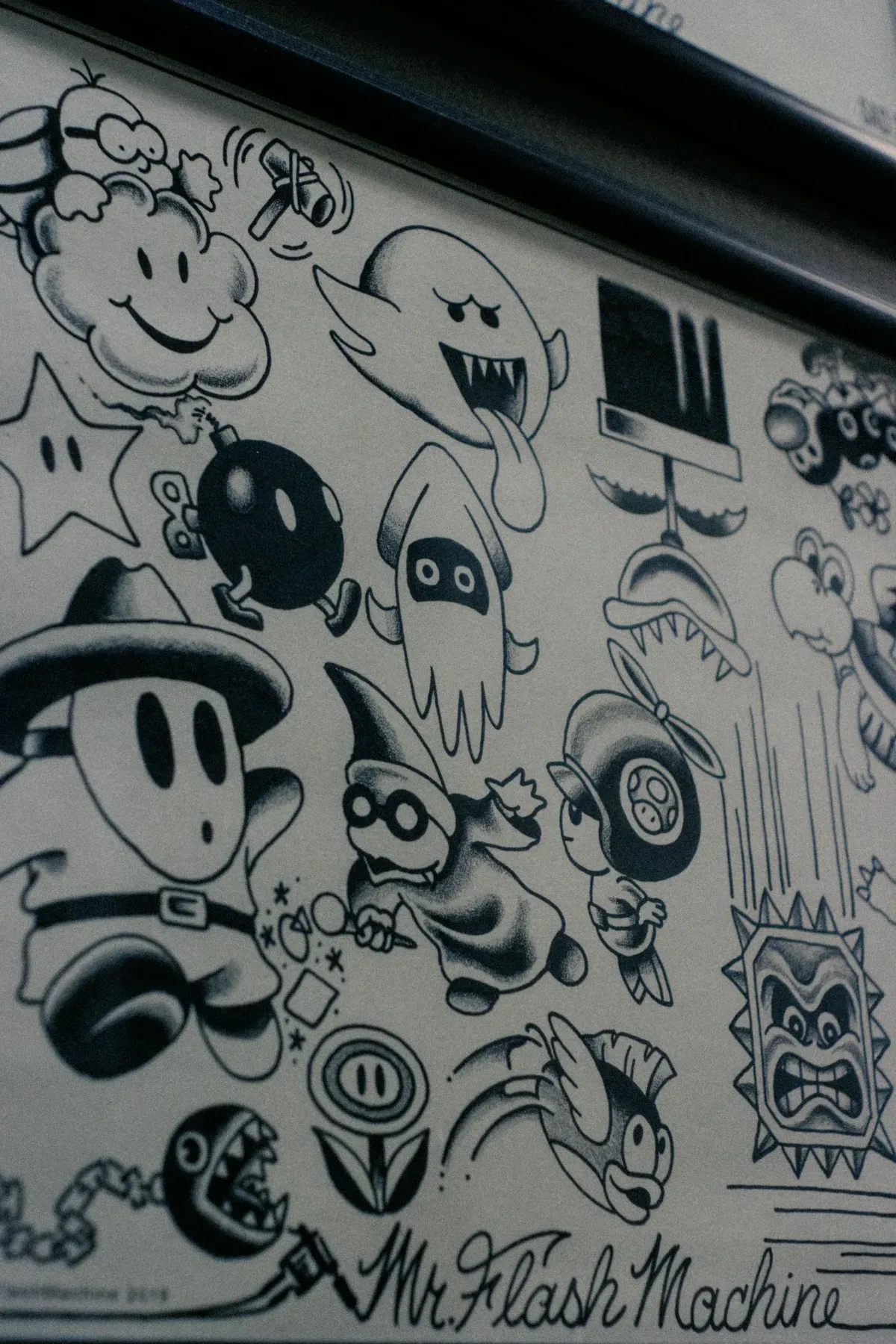 Flash on the wall