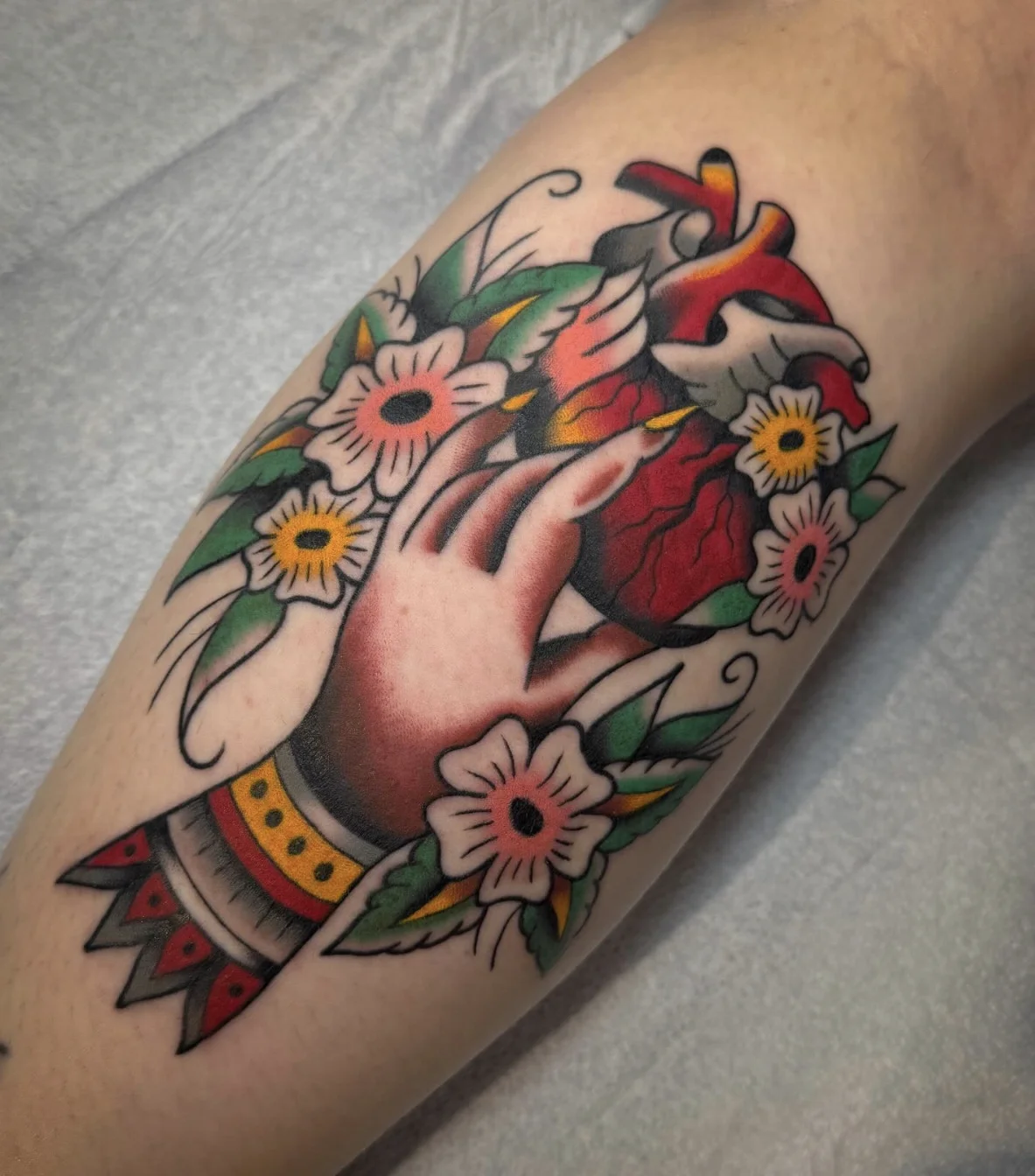 American Traditional color tattoo